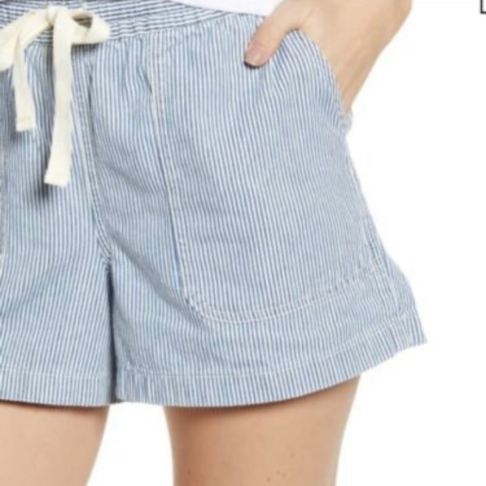 J Crew Point Sue Seaside Shorts blue stripe S